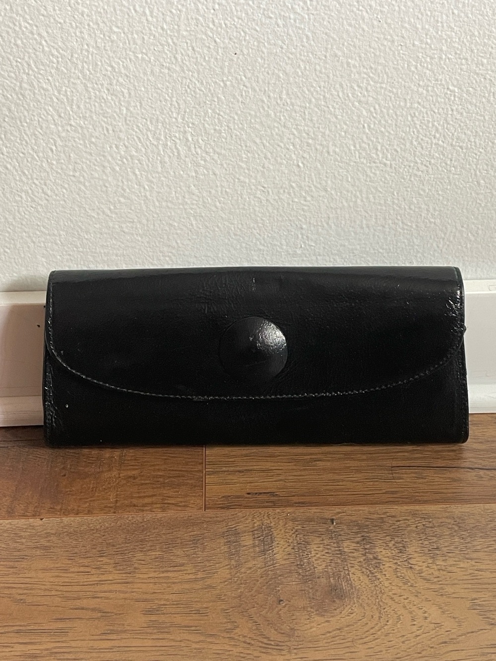 Hobo Black Top Grain Black Leather Clutch